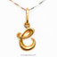 Shop in Sri Lanka for Mallika Hemachandra 22kt Gold Letter Pendant (P106) 