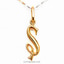 Shop in Sri Lanka for Mallika Hemachandra 22kt Gold Letter Pendant (P122) 