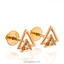 Shop in Sri Lanka for Swarnamahal c/Z 22kt yellow gold studded ear stud with swarovski zirconia - es0000906