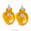 Shop in Sri Lanka for Vogue 22k gold ear stud set with 4 (c/Z) rounds