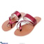 Shop in Sri Lanka for Maroon Toe Ring Sandals -  Ladies Casual Wear  - Open Toe Flat -Teen Footwears - Comfy & Simple  Strappy Flat Shoes - Women Summer Collection - Size 35