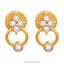 Shop in Sri Lanka for Vogue 22k gold ear stud with 10 (c/Z) rounds