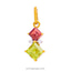 Shop in Sri Lanka for Vogue 18K Gold Pendant Set With VS1- VS2 Color G- H 2 Diamond, 2 Color Stone