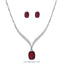 Shop in Sri Lanka for Stone N String Red Crystal Necklace With Red Crystal Earring