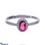 Shop in Sri Lanka for Stone 'N' String Cubic Zirconia Adjustable Ring - Red Stone