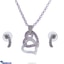 Shop in Sri Lanka for Stone 'N' String Crystal Jewelry Set With Ear Studs And Necklace AC612