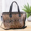 Shop in Sri Lanka for Ladies Leopard Skin Tote Bag- Black And Brown