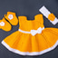 Shop in Sri Lanka for Crochet Baby Dress For Newborn With Hair Band And Booties (yellow And White)