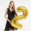 Shop in Sri Lanka for 40 Inch Birthday Foil Balloon Number 2, Helium Balloon, Party Decoration (gold)