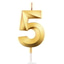 Shop in Sri Lanka for Number 5 Smokeless Candle For Birthday, Anniversary, Cake Topper ( 5cm) - Gold