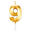 Shop in Sri Lanka for Number 9 Smokeless Candle For Birthday, Anniversary, Cake Topper ( 5cm) - Gold