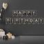 Shop in Sri Lanka for Happy Birthday Banner For Party Decorations, Swallowtail Flag Happy Birthday Sign, Gold Happy Birthday Banner (black)