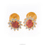Shop in Sri Lanka for Vogue 22K Ear Stud Set With 24 Cz Rounds With 02 Color Stone