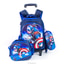 Shop in Sri Lanka for Captain America 3 In 1 Trolley Bag, 2 Way School Bag, Captain America Back Pack With Lunch Bag And Pencil Case