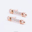 Shop in Sri Lanka for Alankara pink gold diamond earring studs 0.11 karat vvs1/G (aje 6046)