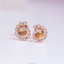 Shop in Sri Lanka for Alankara pink gold diamond earring studs 0.13 karat vvs1/G (aje 6045)