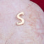 Shop in Sri Lanka for Alankara 18kt pink gold letter pendant with one diamond 0.01 vvs1/G (ajp12753)