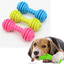 Shop in Sri Lanka for Rubber Bone Shaped Dog Toy Molar Bite Resistant Chew Toy For Small Pet Puppy Outdoor Training Pet Supplies Toys