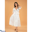 Shop in Sri Lanka for Esme Wrap Around Midi Dress- White- 5611