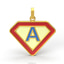 Shop in Sri Lanka for Twinkle Jewels Superman 'A' Pendant- 18KT Solid Gold TJ011