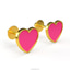 Shop in Sri Lanka for Twinkle Jewels Pink Heart Earrings- 18KT Solid Gold TJ014