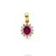 Shop in Sri Lanka for Raja Jewellers 9K Gold Pendant Set With 0.44ct Rounds M3- D- 0083
