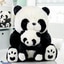 Shop in Sri Lanka for Panda Hug And Panda Cub - 20 Inches Cute Plush Toy Duo - Giant Panda