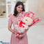 Shop in Sri Lanka for Sweet Hugs And Kitkat Delights Chocolate Bouquet With A Cuddly Teddy- For Her