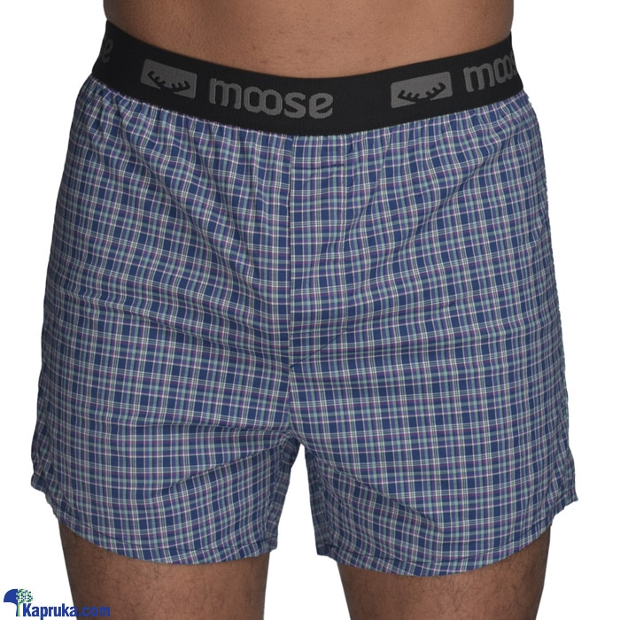 MOOSE Men`s Boxer Short Blue Check Price in Sri Lanka MOOSE