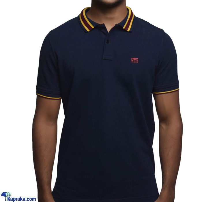 MOOSE Men`s Slim Fit Urban Polo Tshirt Navy Online price in Sri
