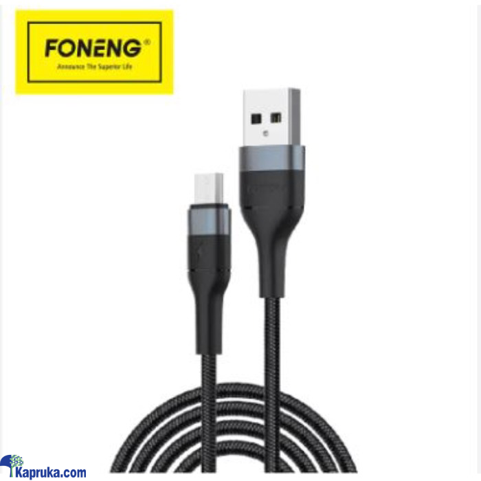 FONENG X51 Lightning 2M Spiral Weaved Quick Charge Data Cable - Fast 3A Charging Online at Kapruka | Product# EF_PC_ELEC0V31POD00030