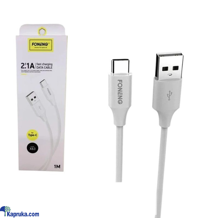 FONENG X63 1M USB To Type C Data Cable - 2.1A Fast Charging Online at Kapruka | Product# EF_PC_ELEC0V31POD00042
