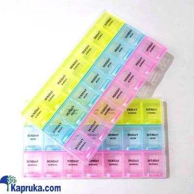 Medicine Pill Box Medicine Storage Box 7 Day Weekly Organizer Online at Kapruka | Product# EF_PC_HOME0V31POD00010