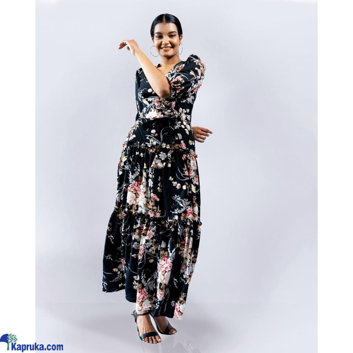 Floral Tiered Maxi Dress Online at Kapruka | Product# EF_PC_CLOT0V150POD00066