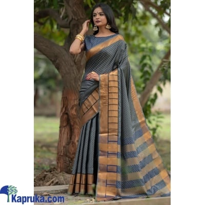 Grey Soft Art Silk Weaving Saree Online at Kapruka | Product# EF_PC_CLOT0V154POD00063