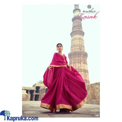 Pink Color Different Vichitra Border Saree Online at Kapruka | Product# EF_PC_CLOT0V154POD00095