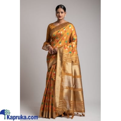 Kadampalli Tussar Silk Weaving Saree With Zari Woven Border Online at Kapruka | Product# EF_PC_CLOT0V154POD00097