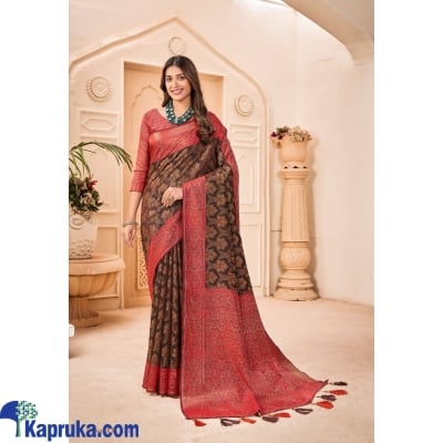 Pure Dolla Silk Self Weaving And Jacquard Weaving Border Saree Online at Kapruka | Product# EF_PC_CLOT0V154POD00151