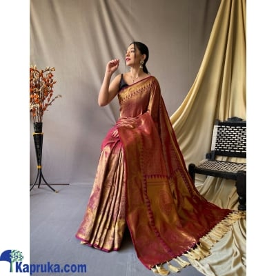 Antique Weaved Pure Kanjeevaram Soft Handloom Silk Saree Online at Kapruka | Product# EF_PC_CLOT0V154POD00225
