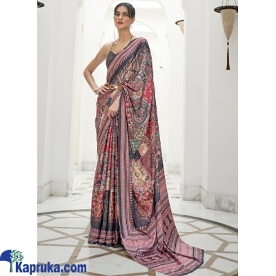 Kalamkari Pure Silk Crepe Digital Printed Sarees Online at Kapruka | Product# EF_PC_CLOT0V154POD00247