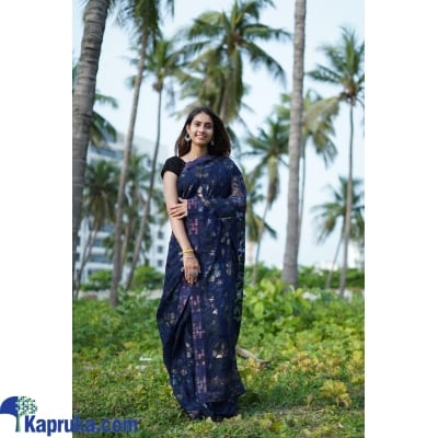 Original Brasso Fabric With Patti Attractive B Print Saree Diamond Border Online at Kapruka | Product# EF_PC_CLOT0V154POD00257