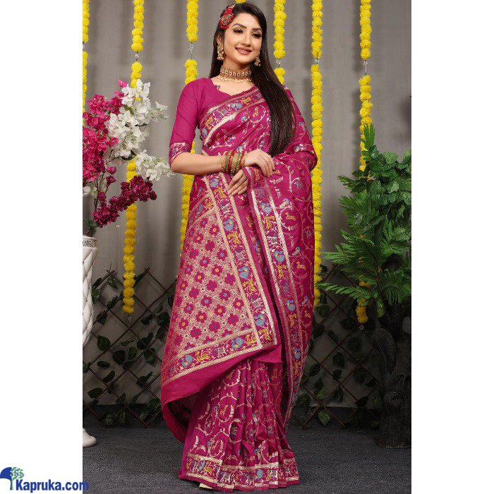 Soft Silk Weaving Gold Zari Nice Extra Ordinary Design Saree Online at Kapruka | Product# EF_PC_CLOT0V154POD00318