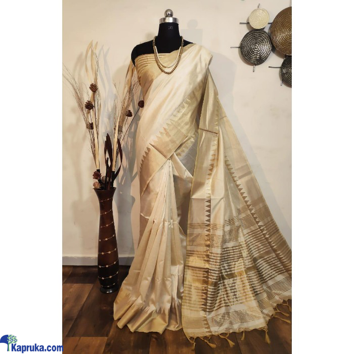 Aasam Silk Weaving Saree With Zari Woven Temple Border Online at Kapruka | Product# EF_PC_CLOT0V154POD00336