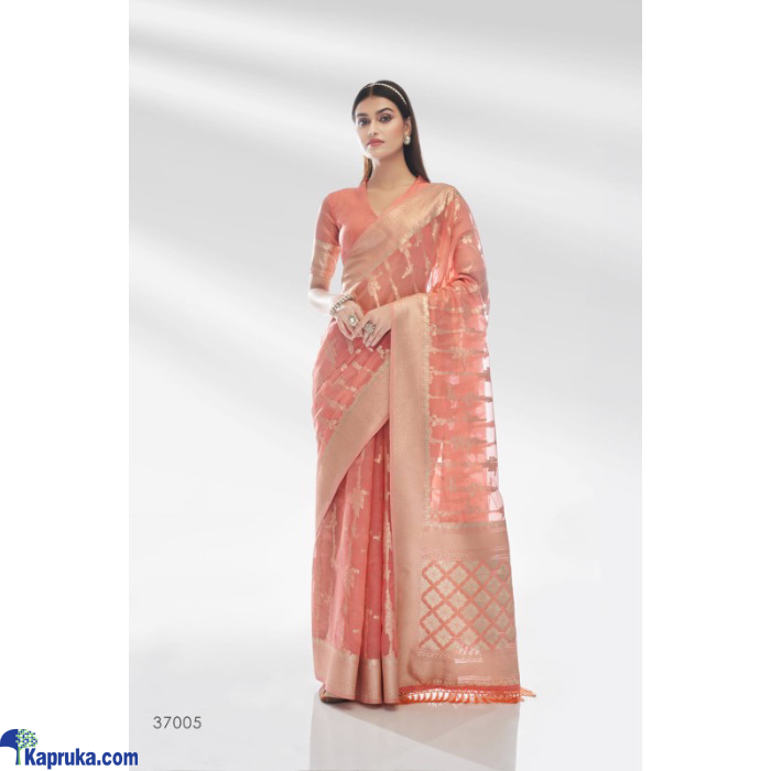 Pure Organza Saree With An Amazing Shiny Banarasi Zari In Pastel Colors Online at Kapruka | Product# EF_PC_CLOT0V154POD00367