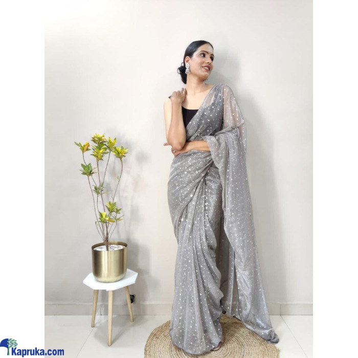 Fancy Imported Netting Fabric Saree Online at Kapruka | Product# EF_PC_CLOT0V154POD00387