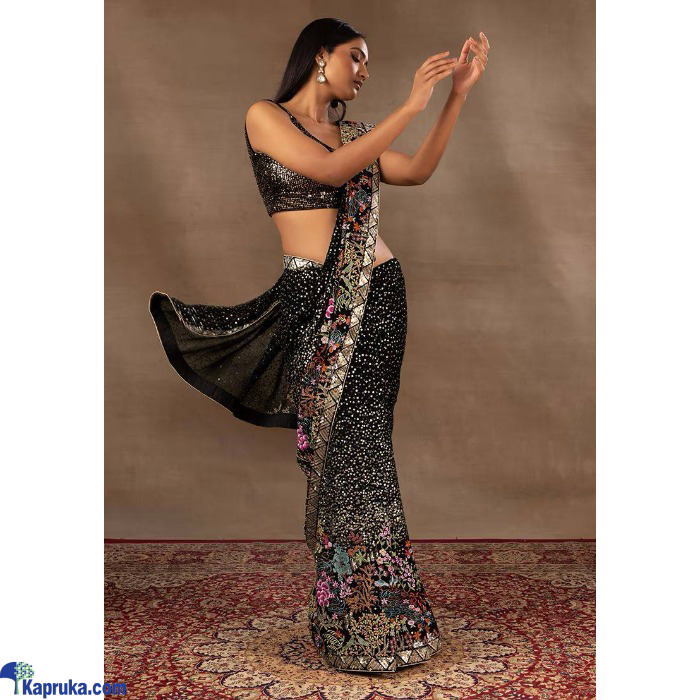 Dual Seqwance With Multi Colour Embroidery Work Saree Online at Kapruka | Product# EF_PC_CLOT0V154POD00412