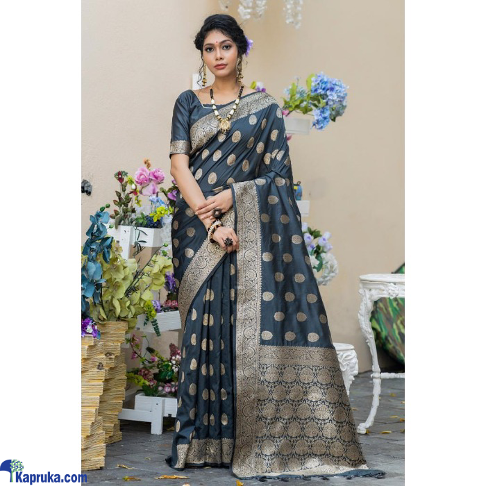 Oft Banarasi Katan Silk Saree With Pure Zari Weaves Online at Kapruka | Product# EF_PC_CLOT0V154POD00473