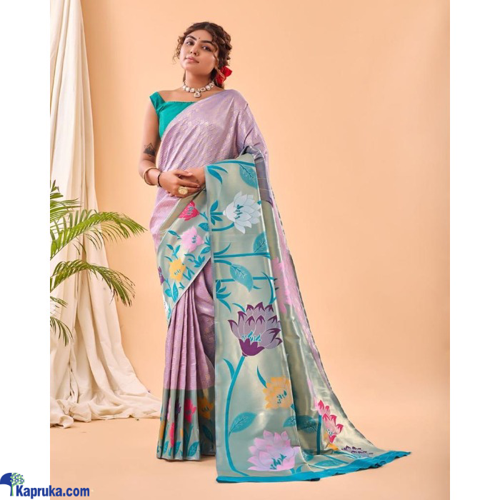 Pure Paithani Silk Saree With Big Paithani Border Online at Kapruka | Product# EF_PC_CLOT0V154POD00486