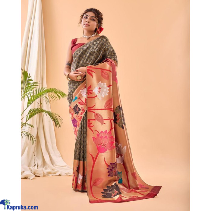Pure Paithani Silk Saree With Big Paithani Border Online at Kapruka | Product# EF_PC_CLOT0V154POD00487