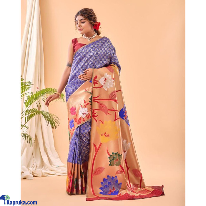 Pure Paithani Silk Saree With Big Paithani Border Online at Kapruka | Product# EF_PC_CLOT0V154POD00488